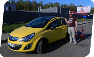 Уроки вождения на Opel Corsa акпп